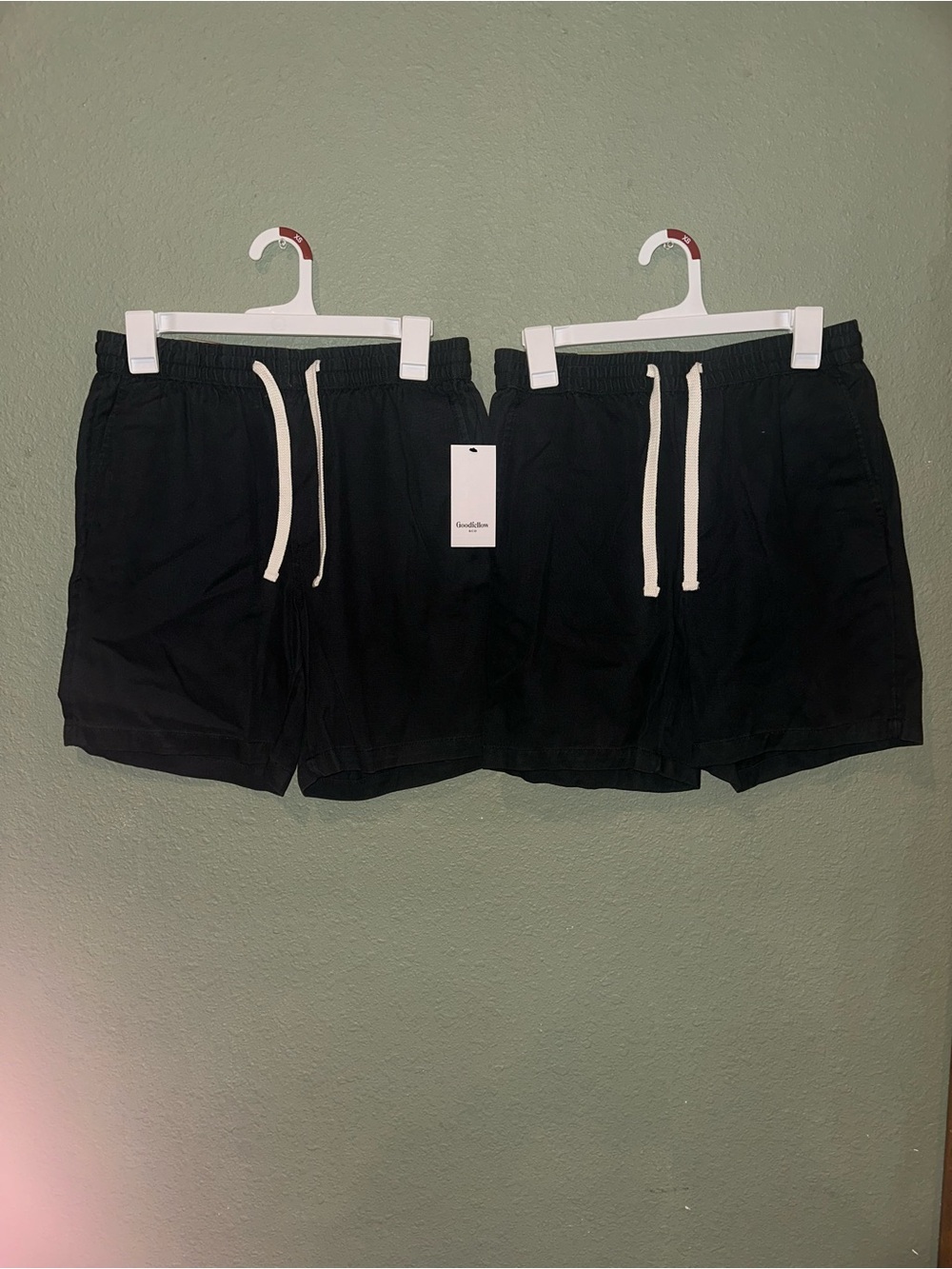 Goodfellow & Co Black Drawstring Athletic Shorts charcoal color